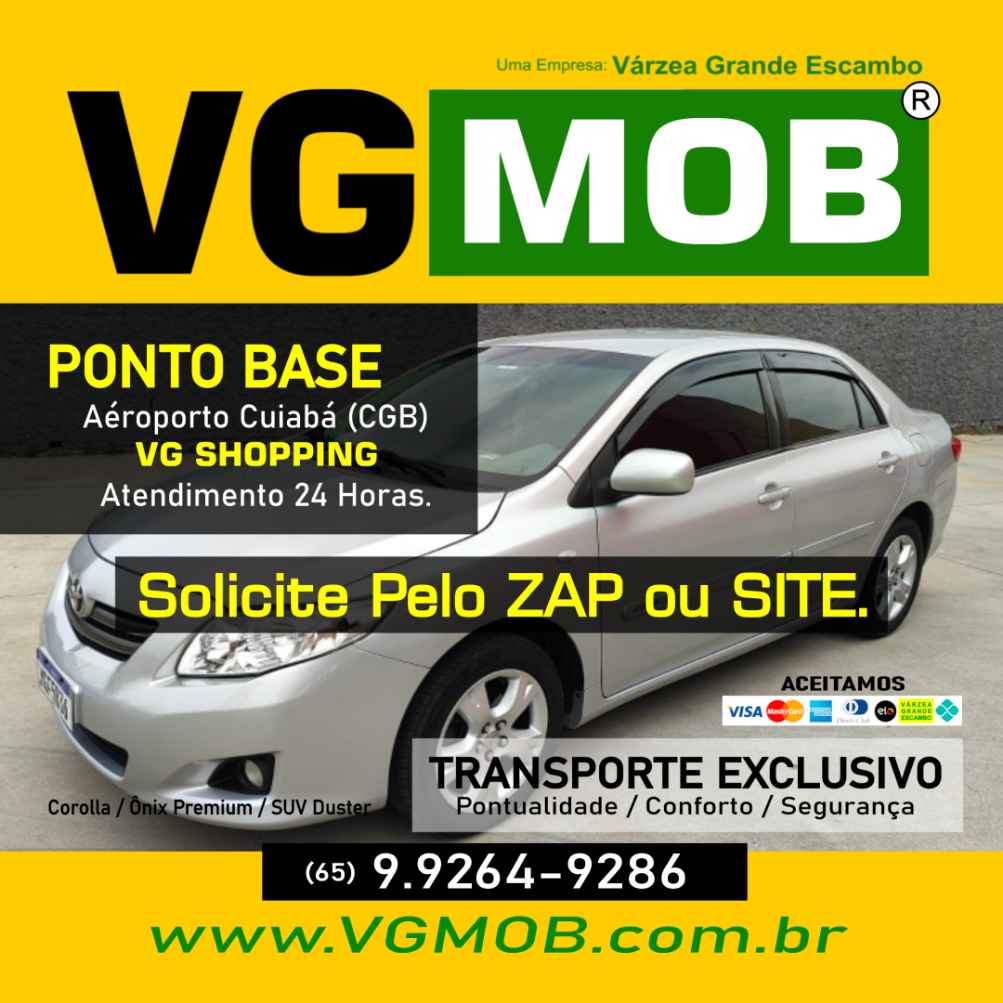 VG MOB (65) 99264-9286 Especializada em Transporte de Passageiros em Várzea Grande MT